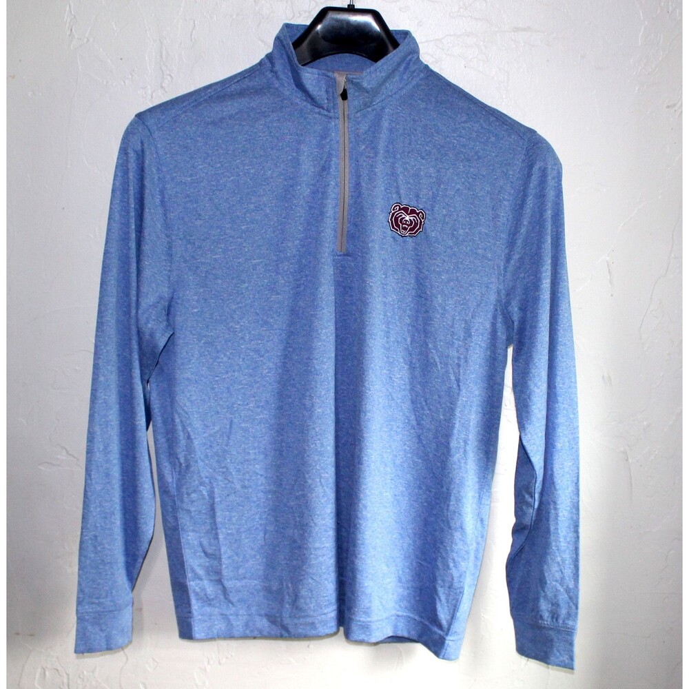 Missouri Bears Vansport zip pullover M Medium Blue University NCAA unisex